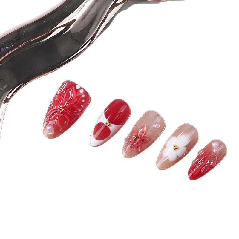 3D Dekorative Press-On Nagelset Brehn