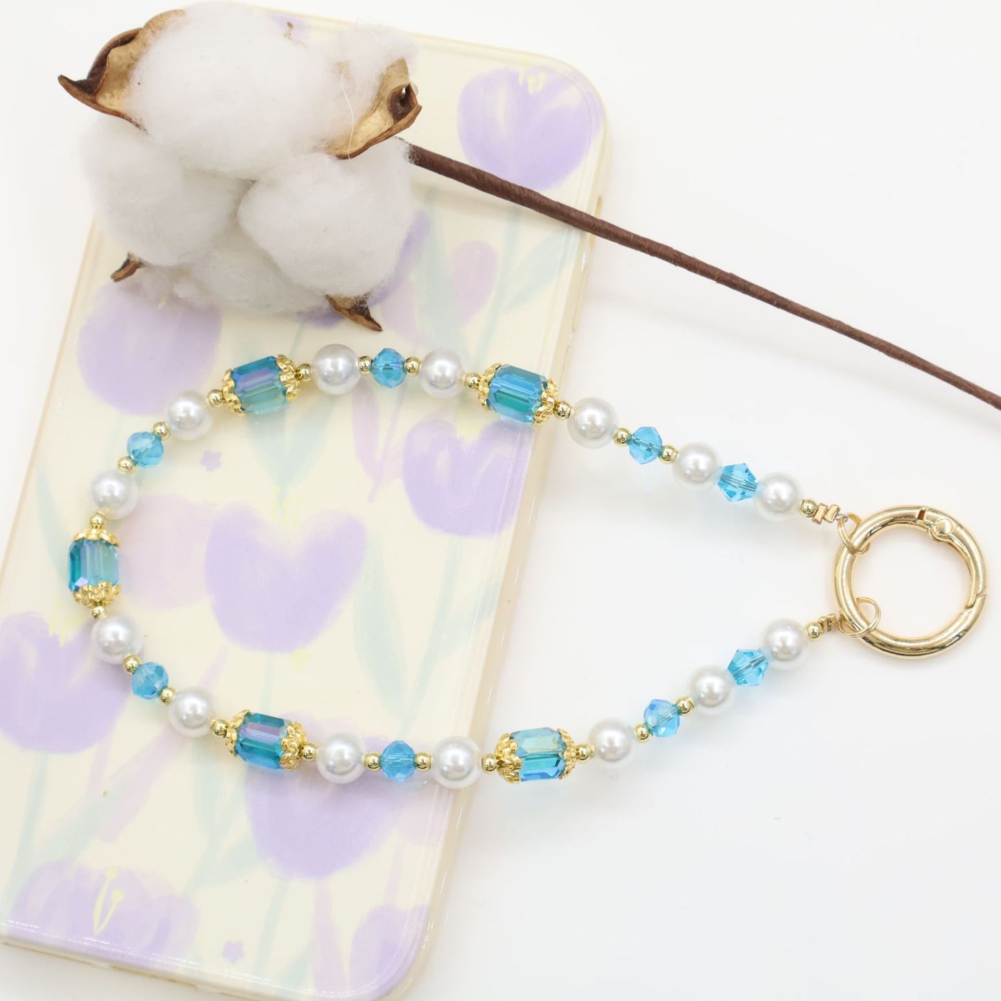 Elegante Perlen-Handykette Brehn