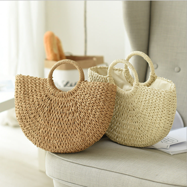 Strandtasche Aus Handgeflochtenem Naturmaterial Brehn