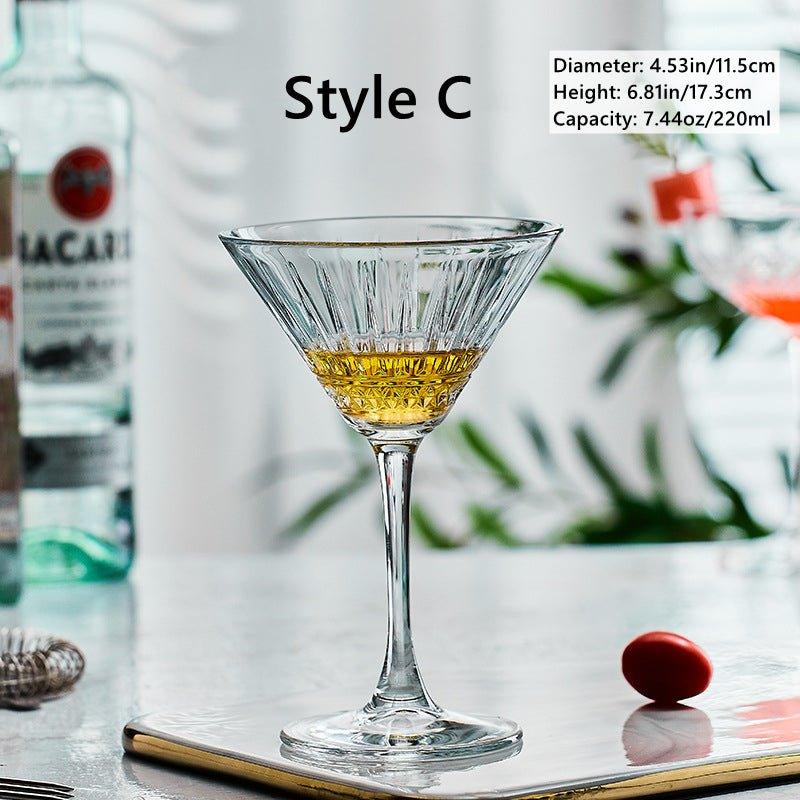 Gemusterte Martini Cocktailgläser | Brehn