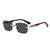 Damen modische quadratische Sonnenbrille mit eleganten Holzakzenten Brehn