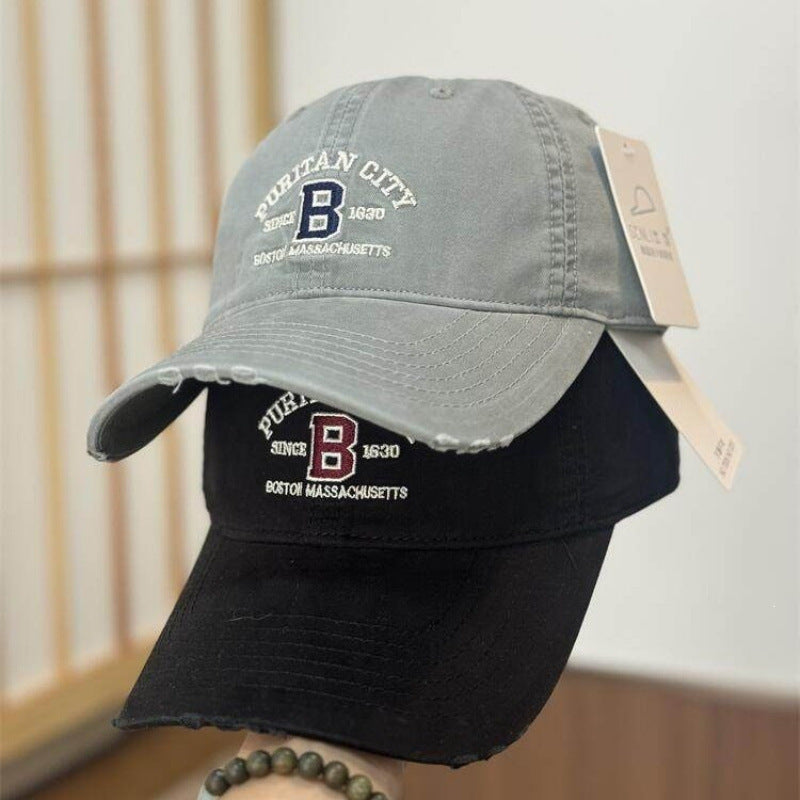 Vintage Damen Distrikt Bestickte Baseballmütze Brehn