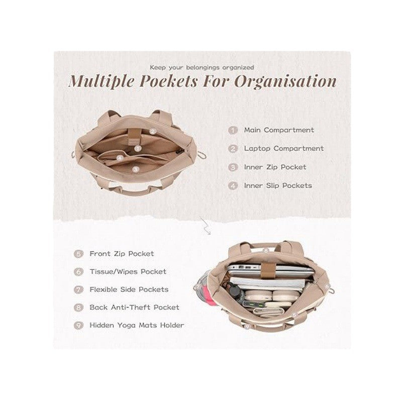Yoga-Rucksack mit Praktischem Roll-Up Fach Brehn