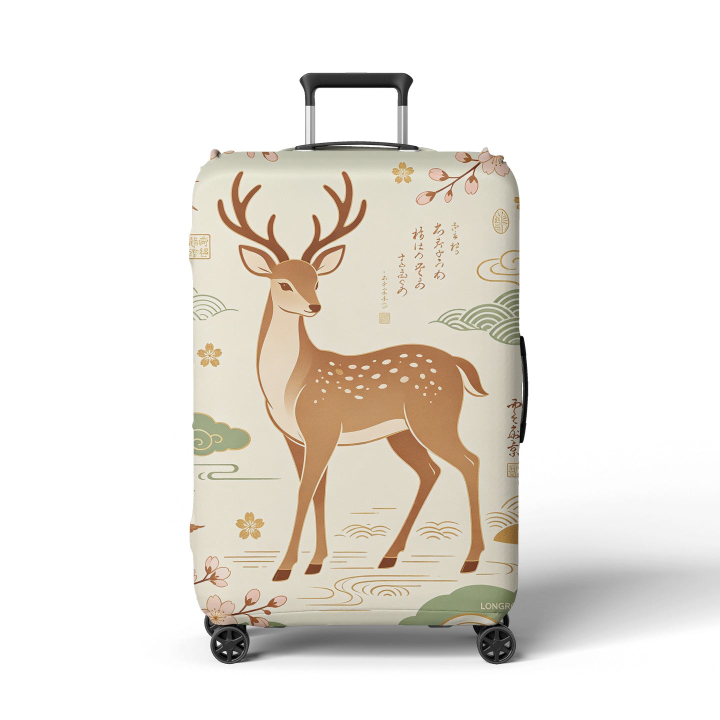 Damen Reisekoffer Brehn Blumendesign mit verstellbarem Griff