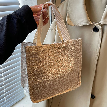 Blumenmuster Stoff Schultertasche