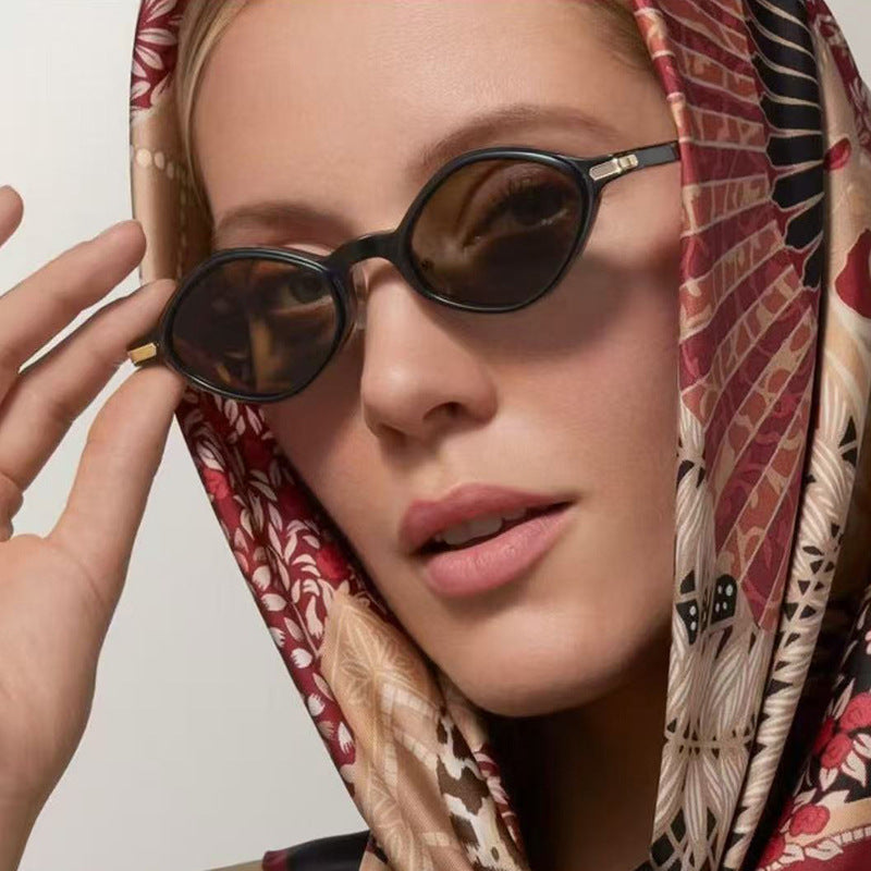 Damen modische Sonnenbrille mit einzigartigem Design und hochwertigem Metallrahmen Brehn