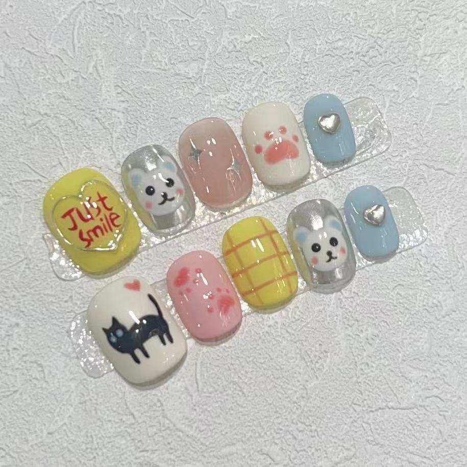 Niedliches Tierdesign Nagelkunst Set Brehn