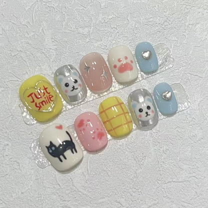 Niedliches Tierdesign Nagelkunst Set Brehn