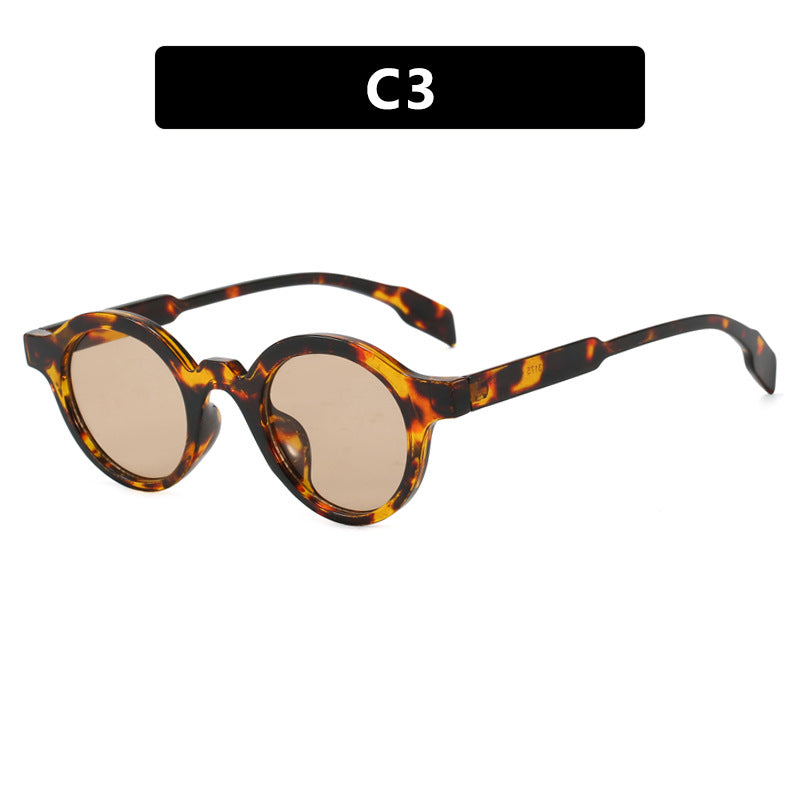 Damen modische runde Sonnenbrille mit hochwertigem, flexiblem Rahmen Brehn