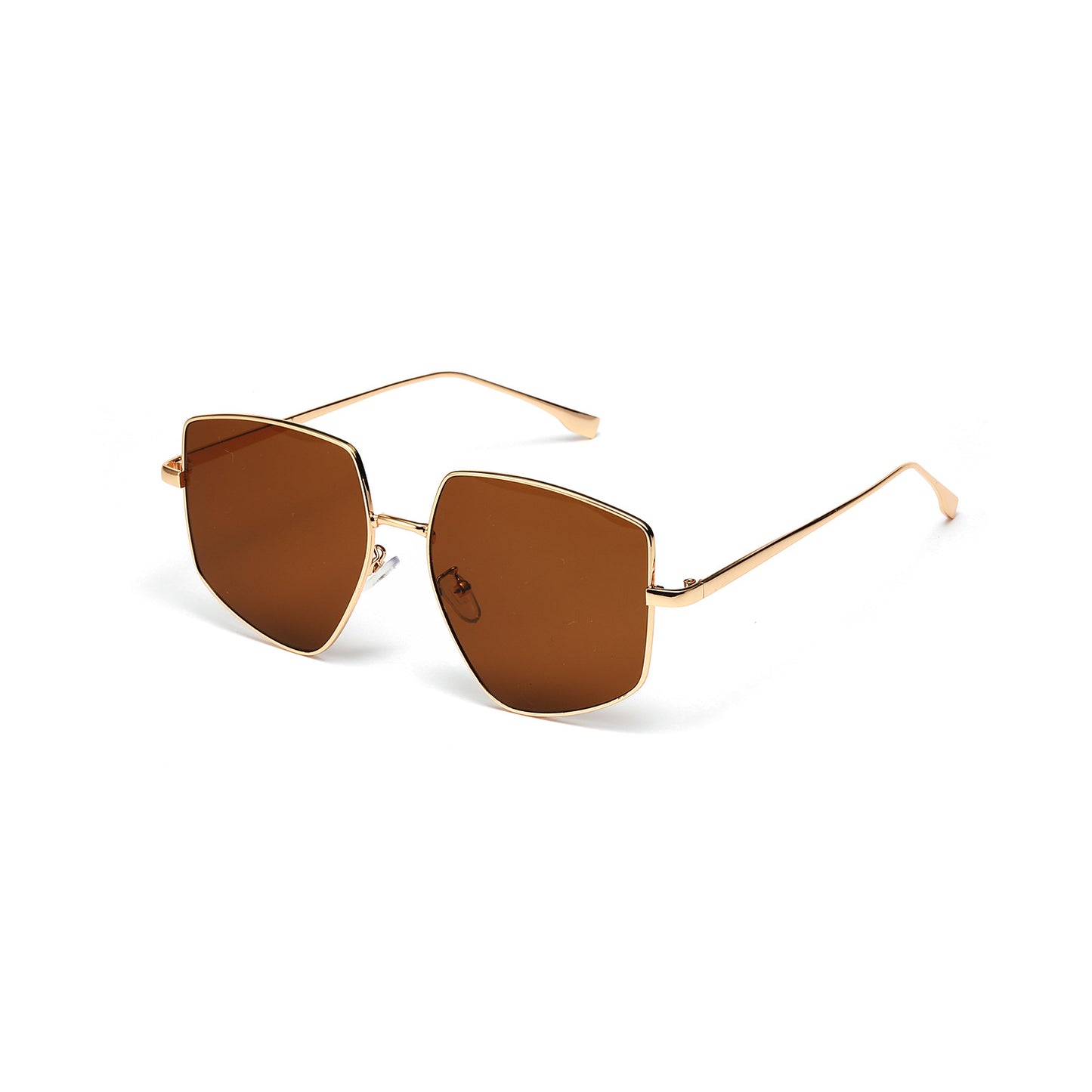 Damen quadratische Sonnenbrille mit elegantem Metallrahmen Brehn