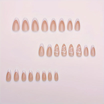 Stylische florale Akzent-Nagelkunst Brehn