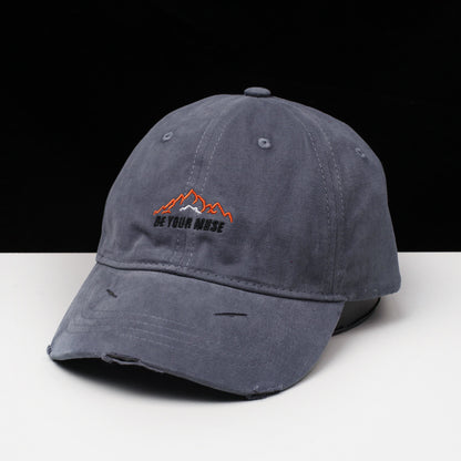 Damen Vintage Baumwoll Bestickte Baseballmütze Brehn