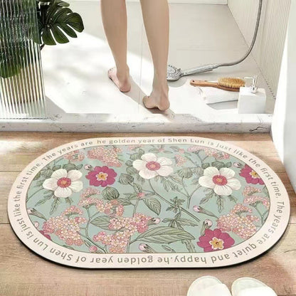 Plüsch Floral Badmatte Brehn