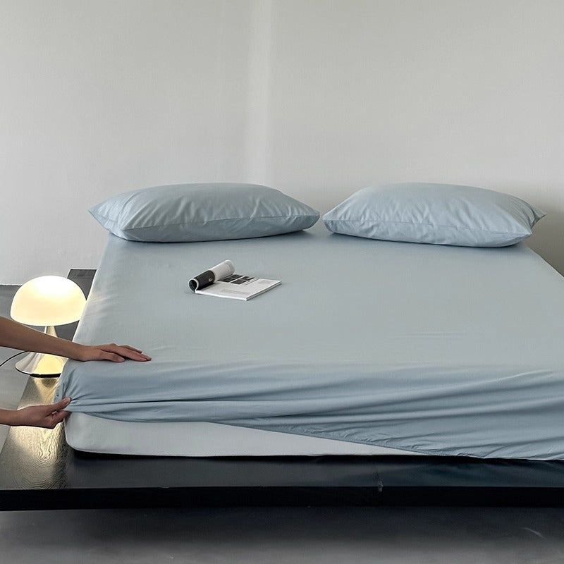 Kühlende Bambus-Mischung Tiefe-Taschen Spannbettuch und Kissenbezug Set