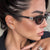 Damen Cat-Eye Sonnenbrille mit stilvollem Rahmen und luxuriösen Akzenten Brehn