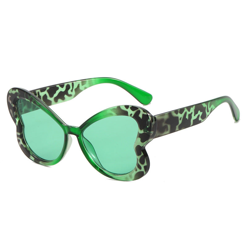 Damen Oversized-Sonnenbrille im verspielten Schmetterlingsdesign Brehn