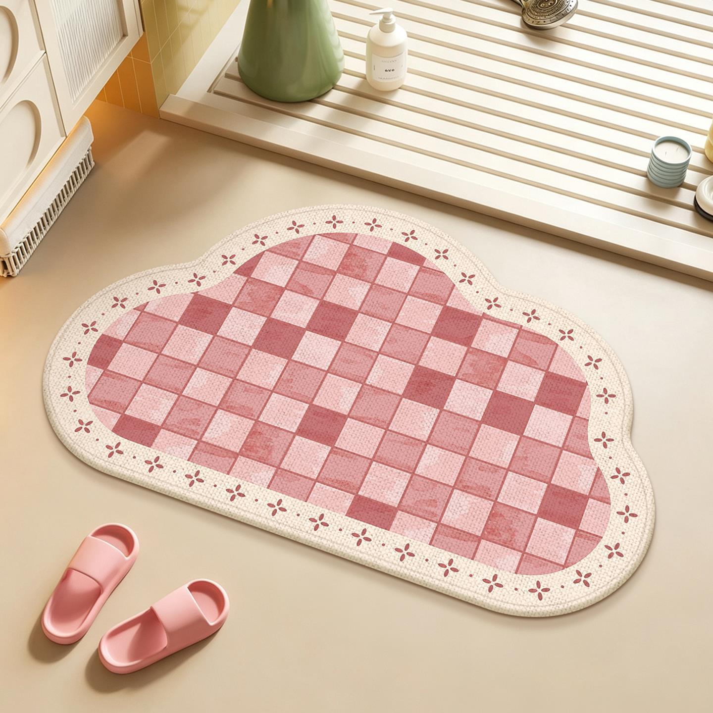 Absorbierend Floral Prägung Badmatte Brehn