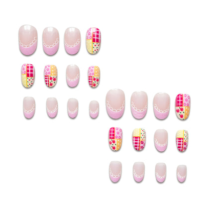 Künstlerisches Patchwork Nagelkunst Kit