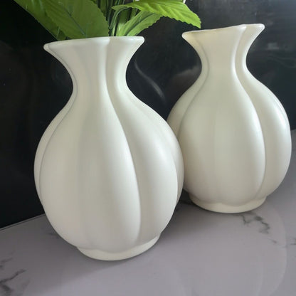 Elegante Skulpturierte Dekorative Vase Brehn