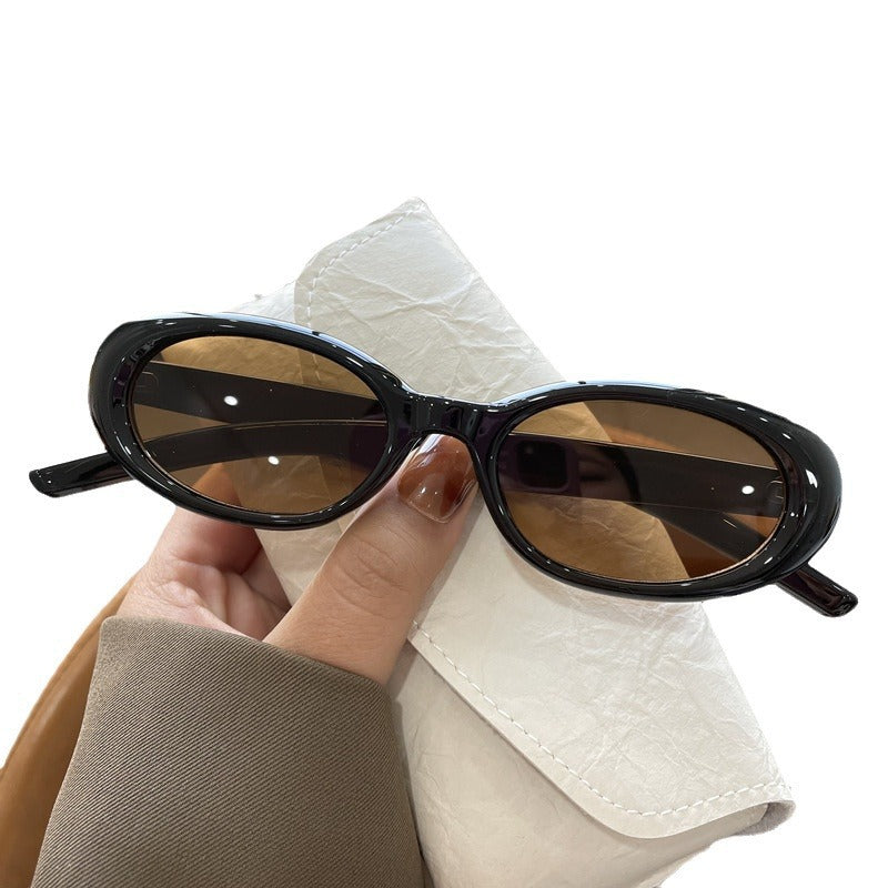 Trendige ovale Rahmen-Sonnenbrille Brehn