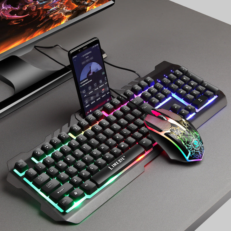 Gaming-Tastatur mit Integriertem Smartphone-Ständer und Rgb-Synchronisation Brehn