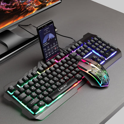 Gaming-Tastatur mit Integriertem Smartphone-Ständer und Rgb-Synchronisation Brehn