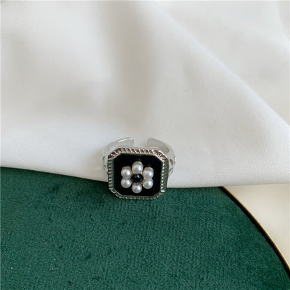 Elegante Vintage Perlen Statement Ring Brehn