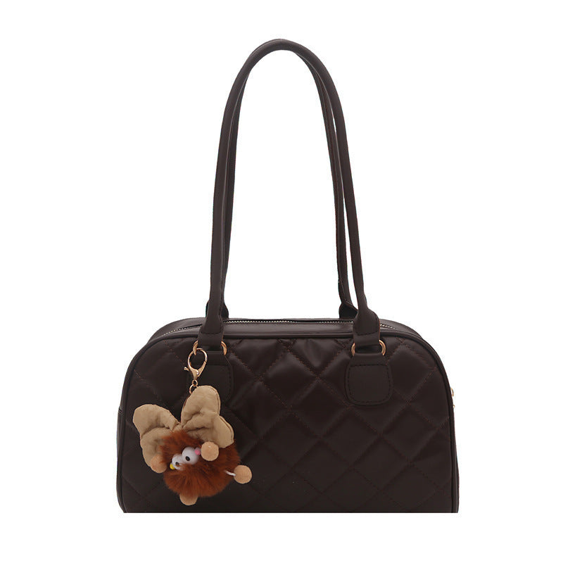 Gepolsterte Kunstleder-Handtasche Brehn