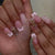 Verschnörkeltes florales Press-On-NagelSet Brehn