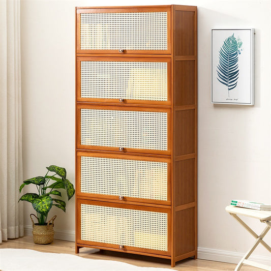 Aufbewahrungskommode Mit Dekorativer Rattanfront Und Funktionalem Stauraum Brehn