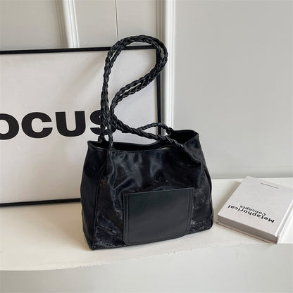 Modische geflochtene Griff Tote Bag Brehn