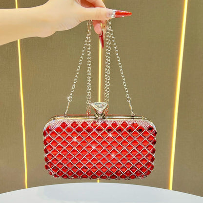 Kristallbesetzte Abend-Clutch