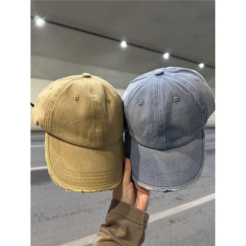 Damen Distressed Denim Baseball Cap Brehn 1784084028