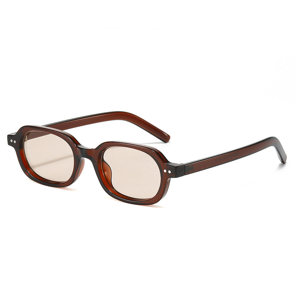 Stilvolle Vintage-inspirierte ovale Sonnenbrille Brehn