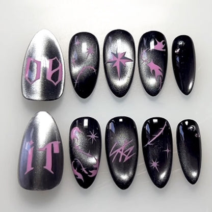 Kunstnagelset mit kreativen grafischen Designs Brehn
