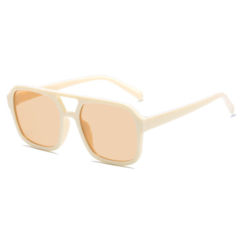 Klare Linse Quadratrahmen Sonnenbrille Brehn