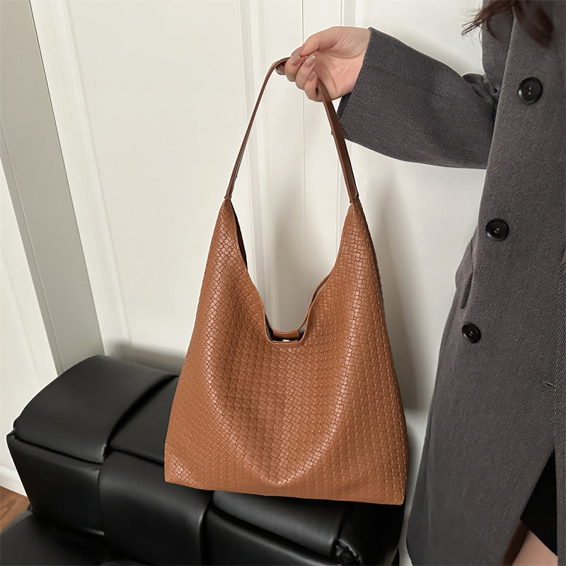 WoTextured Stoff Slouchy Tragetasche Brehn