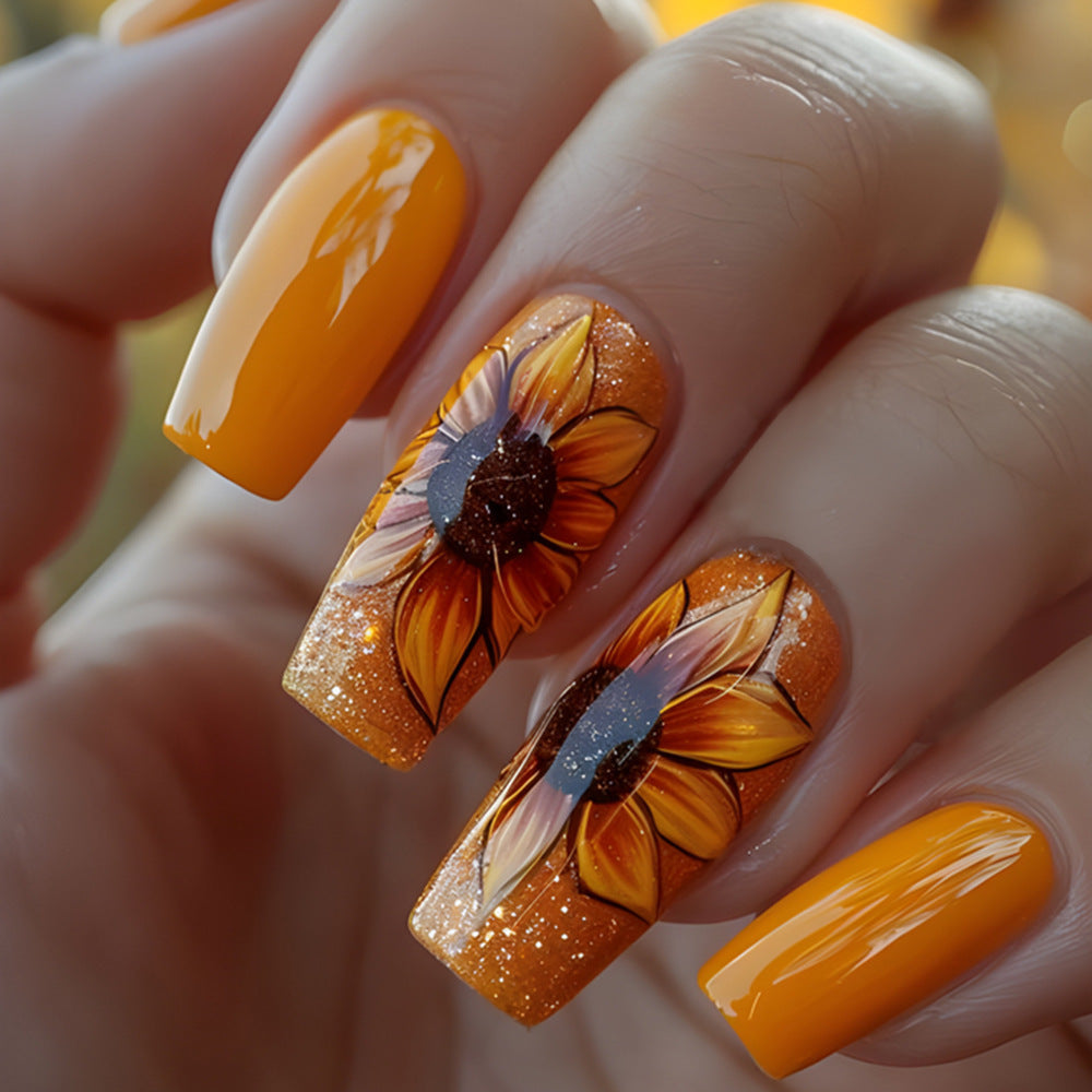 Floral Art Press-On Nail Set Brehn