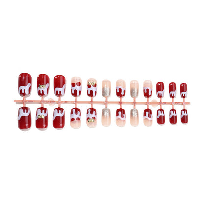 Kunstnagelset mit festlichen Weihnachtsmotiven Brehn