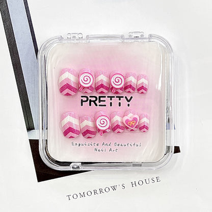 Dekoratives Press-On Nagelset Brehn