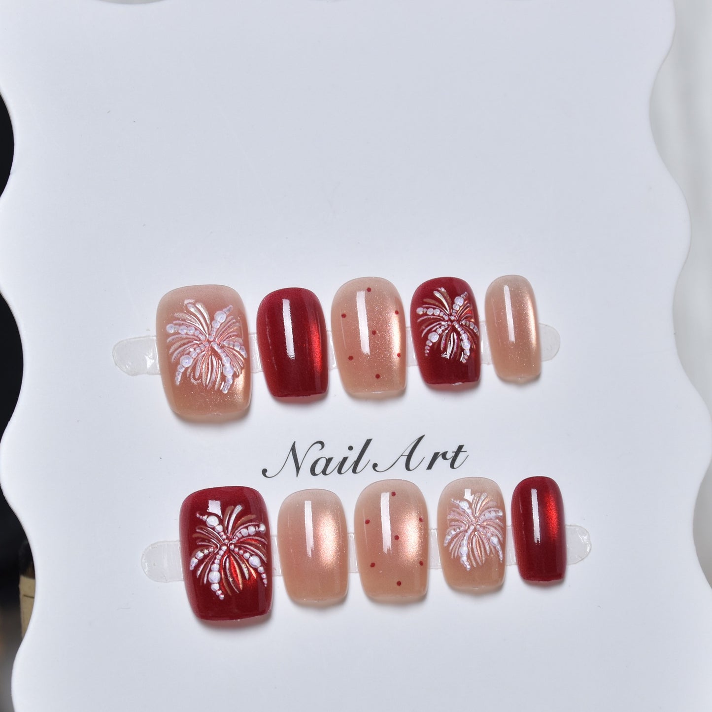 Künstlerisches Press-On Nageldesign-Set Brehn