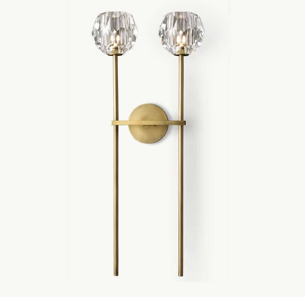 Elegante Kristall Wandleuchte