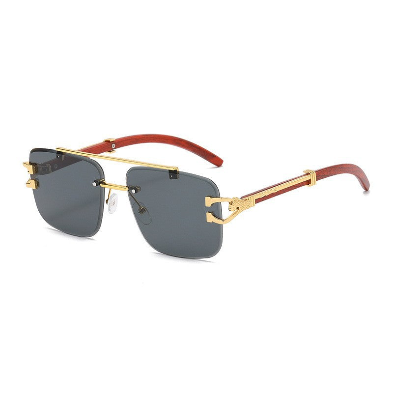 Damen Luxus-Sonnenbrille mit Holz- und Metallkombination Brehn