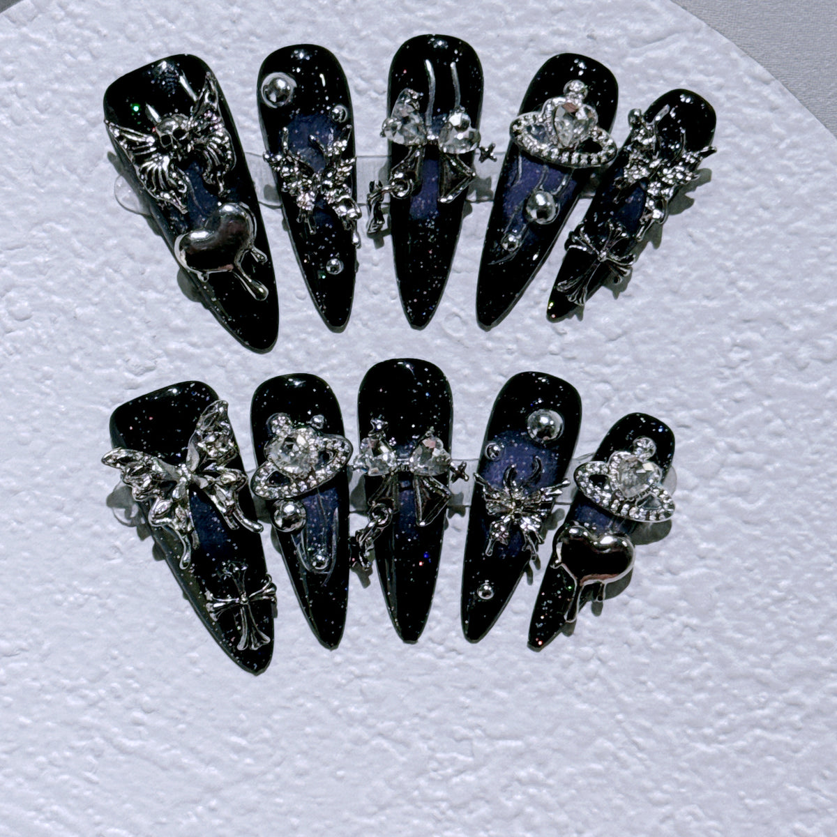 Premium Gothic Dekorative Nagelkunst Set