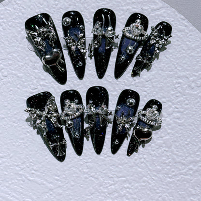 Premium Gothic Dekorative Nagelkunst Set