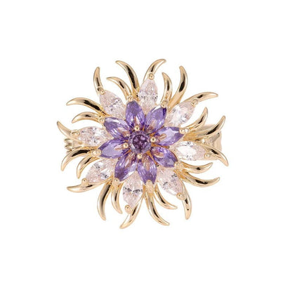 Elegante Brosche mit Funkelnden Kristallen Brehn