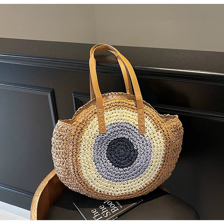Handgeknüpfte Korbtasche mit Stylischem Design Brehn