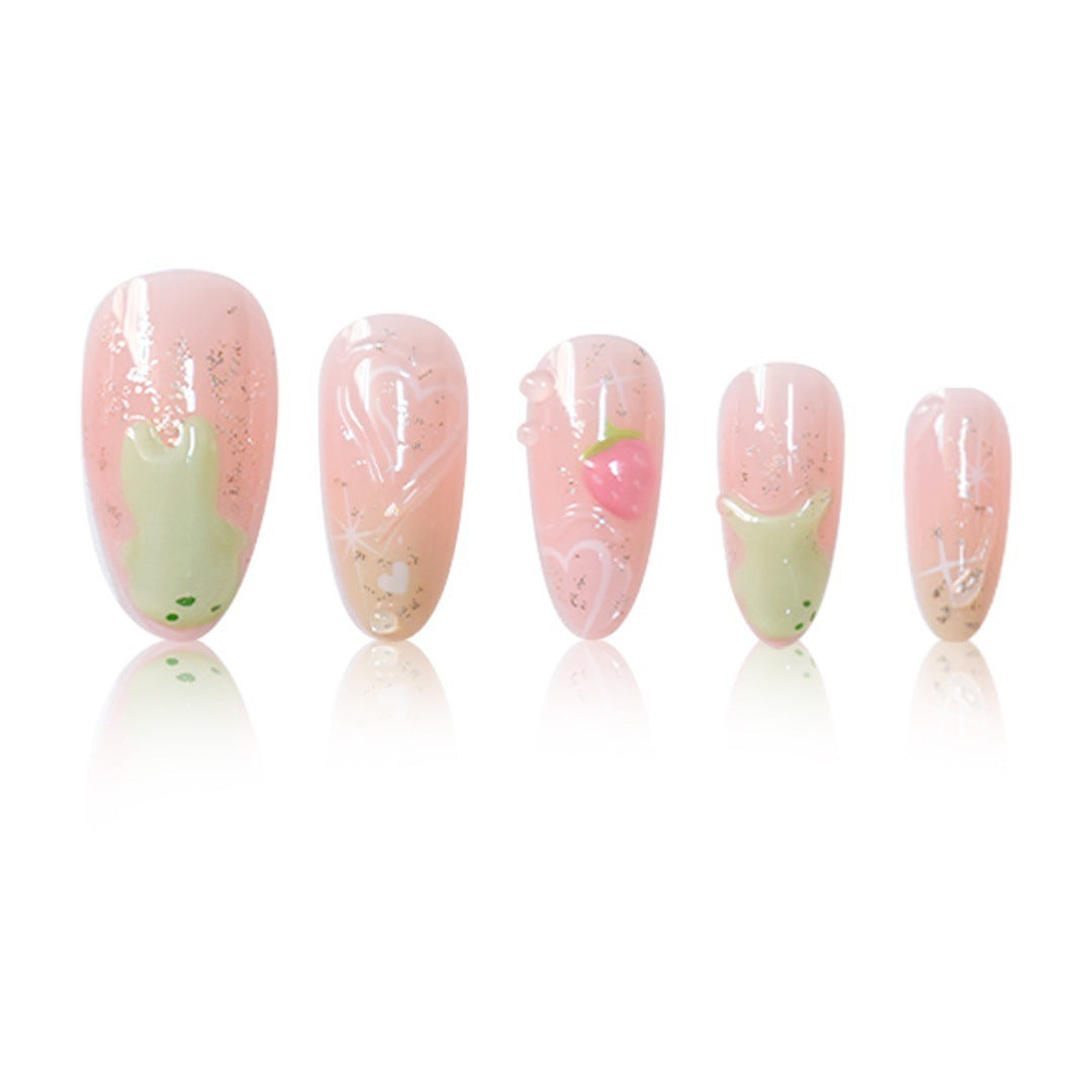 Künstlerische 3D-Gel-Nagelkunst Brehn