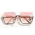 Damen quadratische Sonnenbrille mit elegantem Transparenzrahmen Brehn