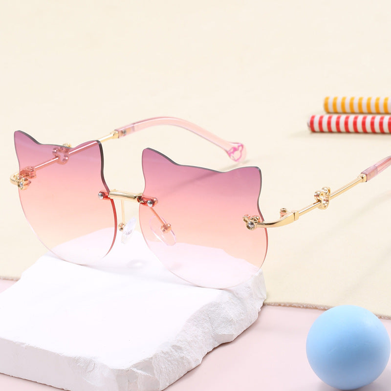 Damen geometrische Sonnenbrille mit luxuriösem Metallrahmen Brehn